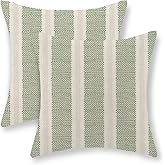 JEFERSO Sage Green Polka Dot Pillow Covers 16x16 Inch Set of 2 Boho Striped Decorative Throw Pillow Covers Modern Abstract Geometry Decor Outdoor Pillow Cases Linen Cushion Cases for Sofa Couch Bed
