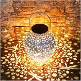 KOOPER Dragonfly Solar Lanterns, Vintage Garden Lights Outdoor Hanging view 1