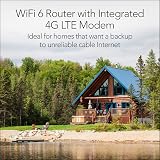 NETGEAR Nighthawk LAX20 LTE WiFi 6 Router 4 Stream 1.8Gbps OFDMA view 2