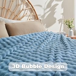 NEWCOSPLAY King Blanket for Couch Blue Super Soft