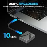 SABRENT USB-C Enclosure M.2 2230 NVMe 10Gbps UASP TRIM EC-NE30 view 4