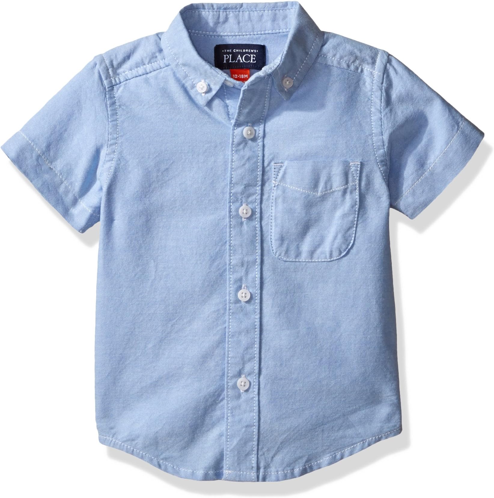 The Children's PlaceBaby Boys and Toddler Boys Short Sleeve Oxford Button Down Shirt
