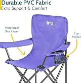 Trail Outdoor Leisure Eagle Kids Camping Chair Purple 2-6 Years Portable view 5