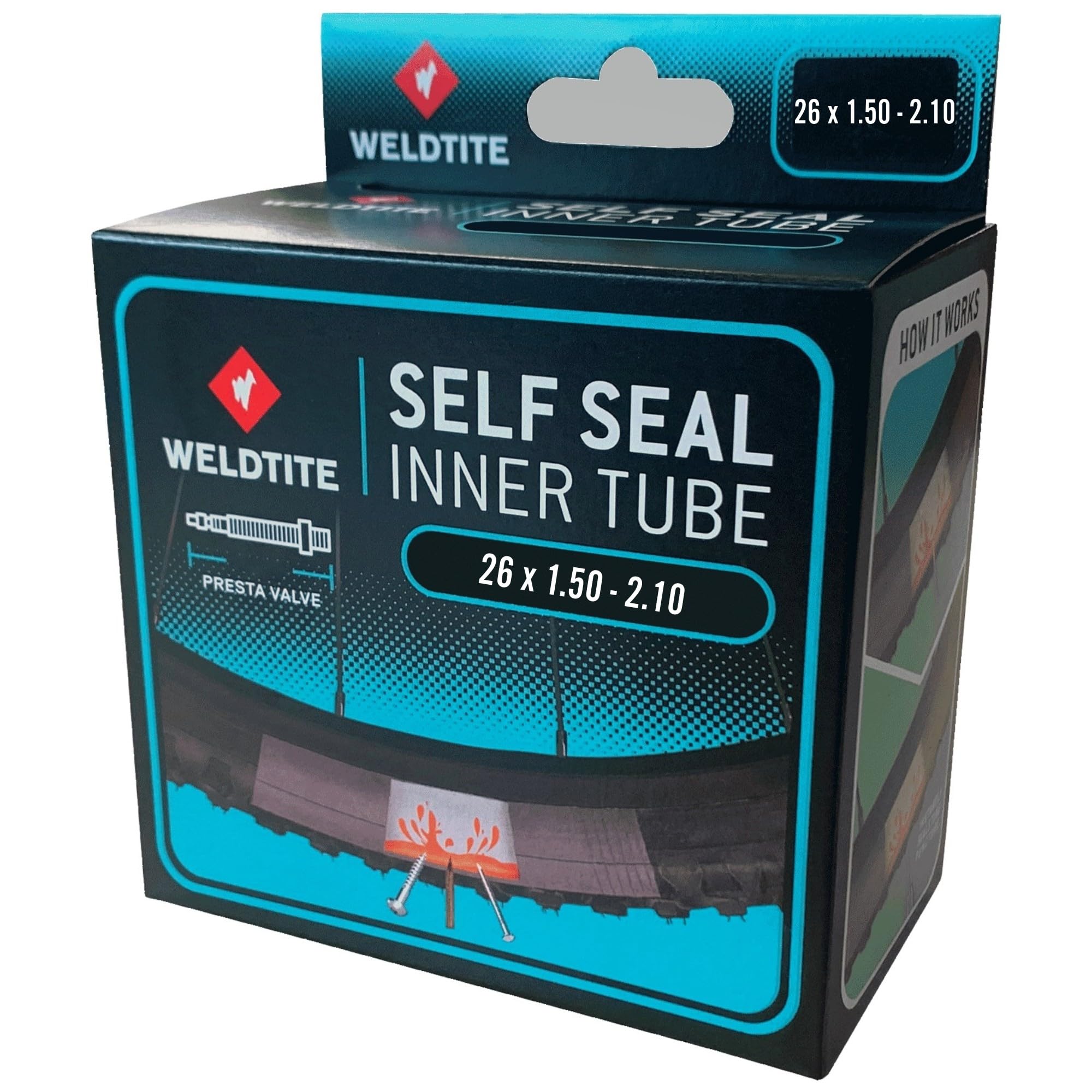 Weldtite Self Sealing Innertube - 26" X 1.75 - 2.125", Presta Valve