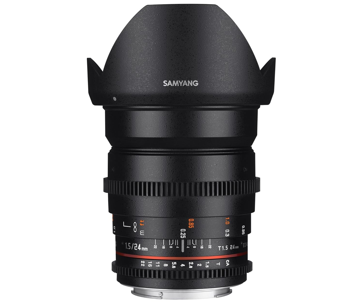Samyang mm f  ED AS IF UMC Objetivo para Canon distancia