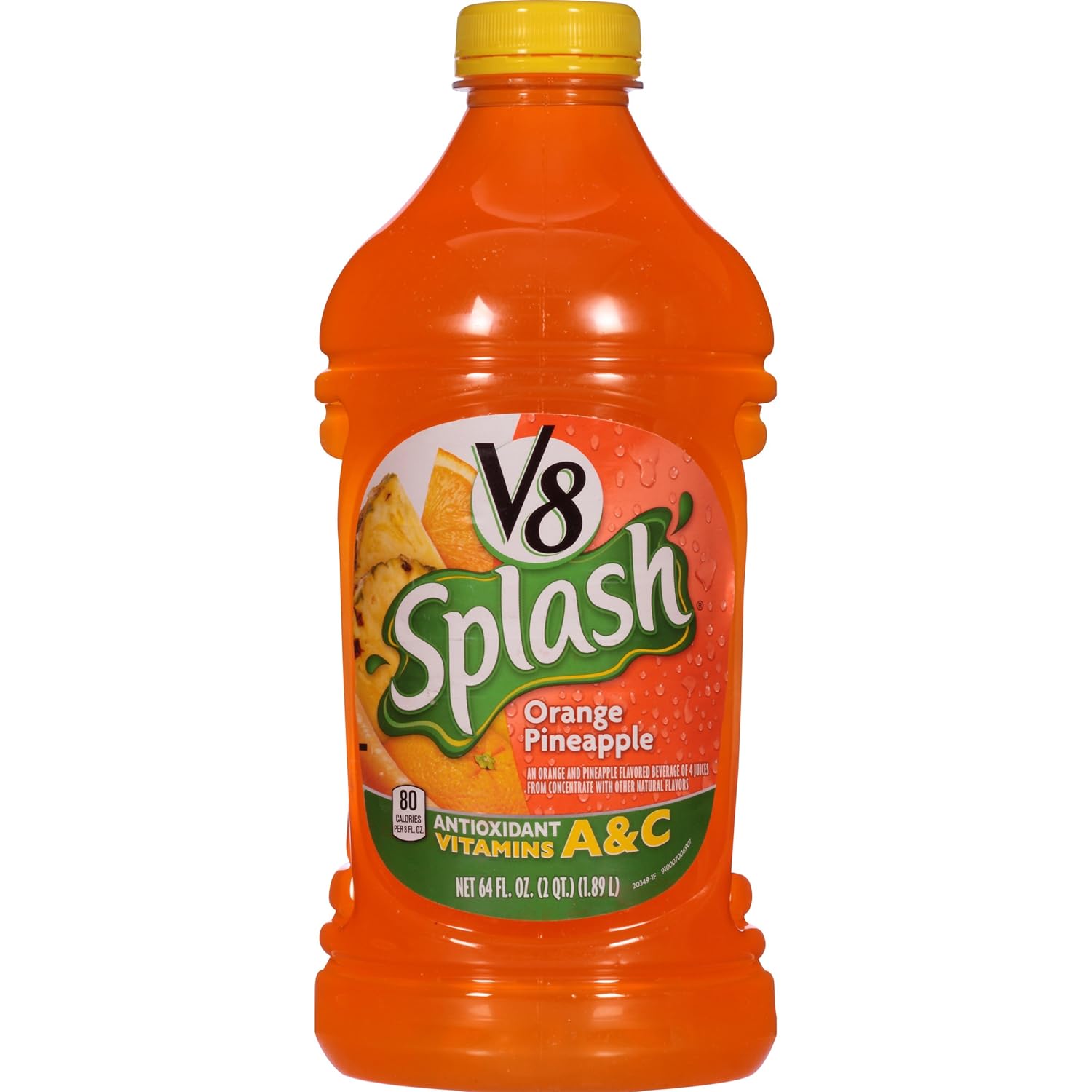 V8 Splash, Orange Pineapple, 64 Ounce (Pack of 8