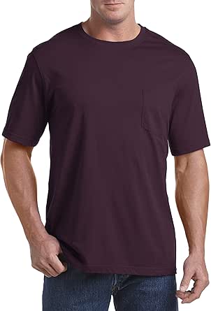 Amazon.com: Harbor Bay by DXL Big and Tall Wicking Jersey Pocket T-Shirts: Clothing