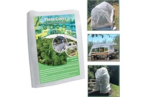 MRHEPHAESTUS Plant Covers Freeze Protection, 10 FT x 33 FT Frost Blankets 1.06oz/yd² Thick crop cover , Reusable Garden Frost Cloth Floating Row Tree Covers for Winter Outdoor Plants vegetables seed Fruit
