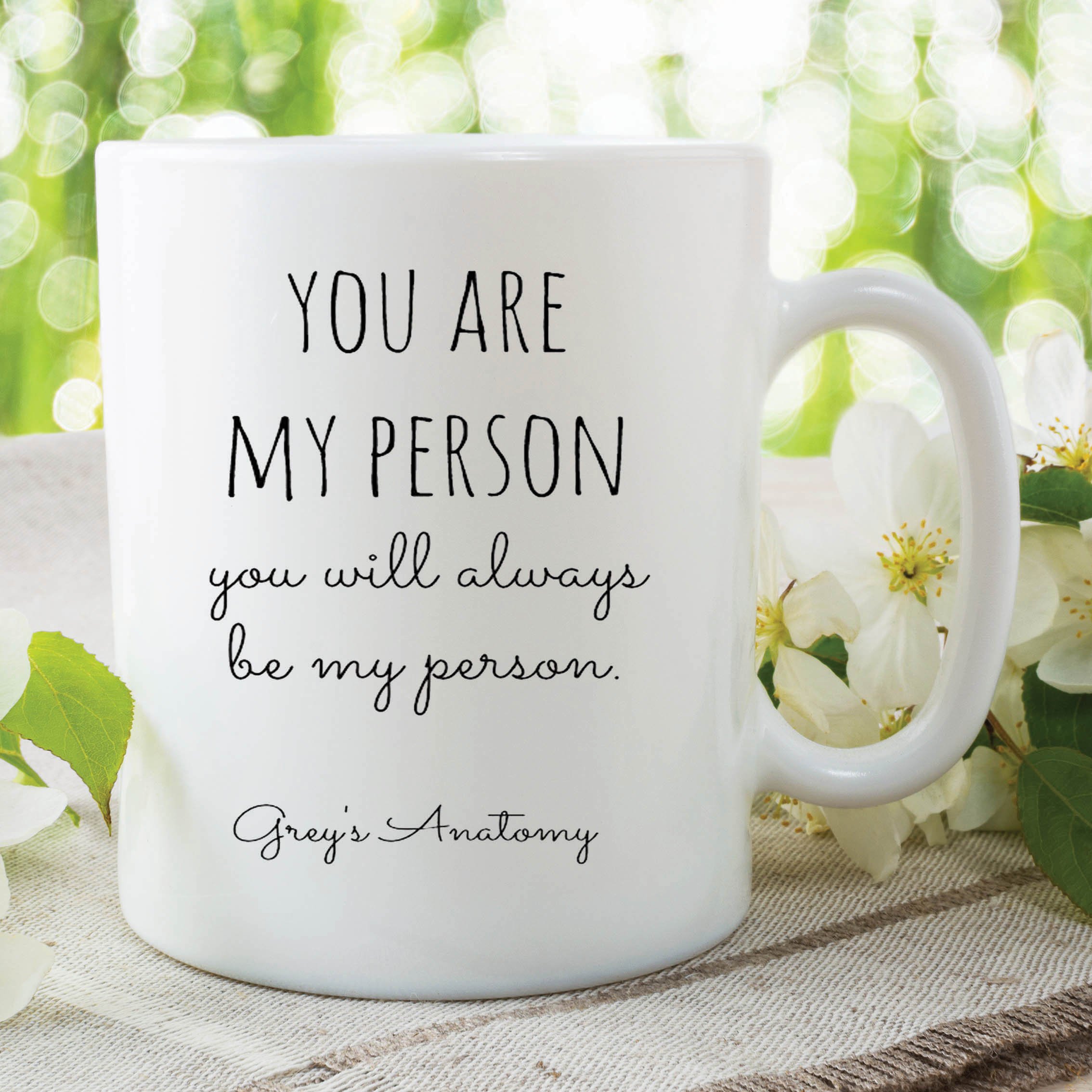 Fun Novelty Mug Grey's Anatomy You are My Person Office Work Cup Gift WSDMUG407