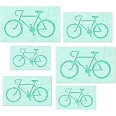 Stencil Stop Road Bike Stencil - Reusable for DIY Projects, Painting, Drawing, Crafts - 14 Mil Mylar Plastic (6 Pack (2", 3", and 4", 2 Each))