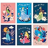 Hallmark Disney Princess Assorted Blank Note Cards, Hellos (Pack of 24 Cards with Envelopes)