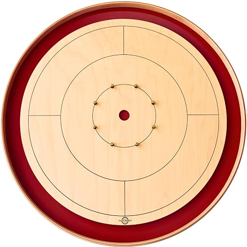 Tracey Crokinole - Lot De 13 Boutons Rouges 32mm, Officiels Pour Tournois NCA, Fabriqués Au Canada - Accessoire De Jeu De Adresse
