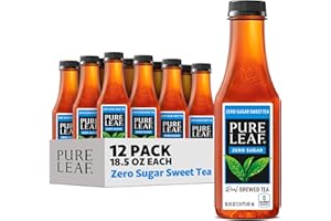 Pure Leaf Iced Tea, Zero Sugar Sweet Tea, 18.5 Fl Oz Bottles (Pack of 12)