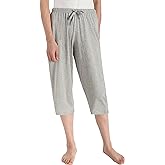 Latuza Women's Cotton Capri Pants Sleep Capris