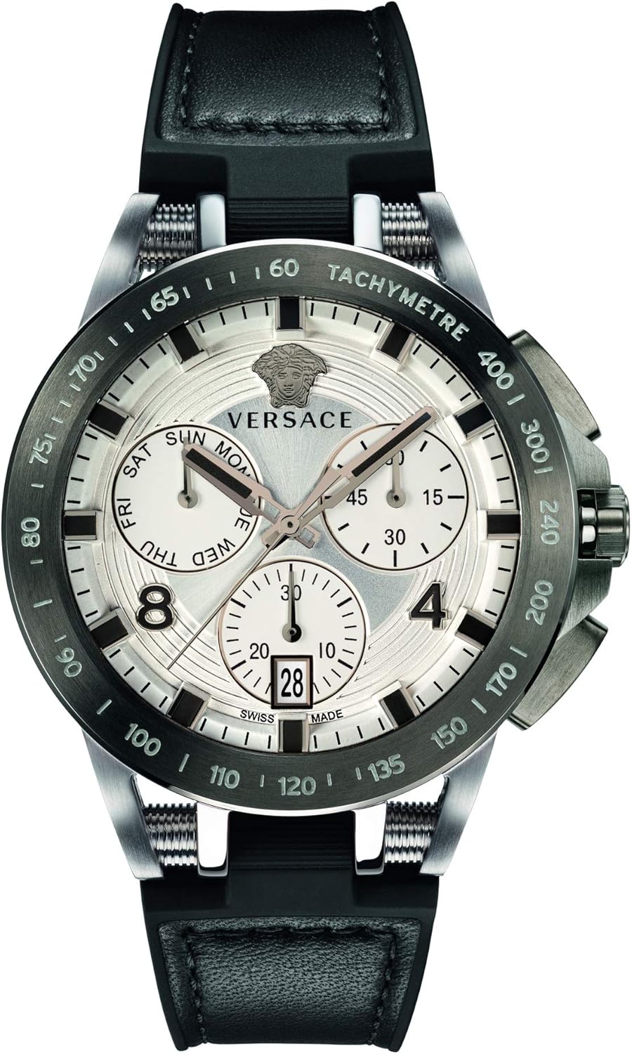 versace silver sport tech watch
