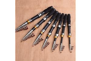 Compact Carbon Fiber Fishing Pole Lightweight One Meter Rod for Shore Sea Fishing Travel and Outdoor Use