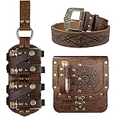 EpicCos Medieval Fantasy Belt Set with Potion Bottles & Alchemy Bag Renaissance Ren Faire Cosplay Accessories Wizard Costume