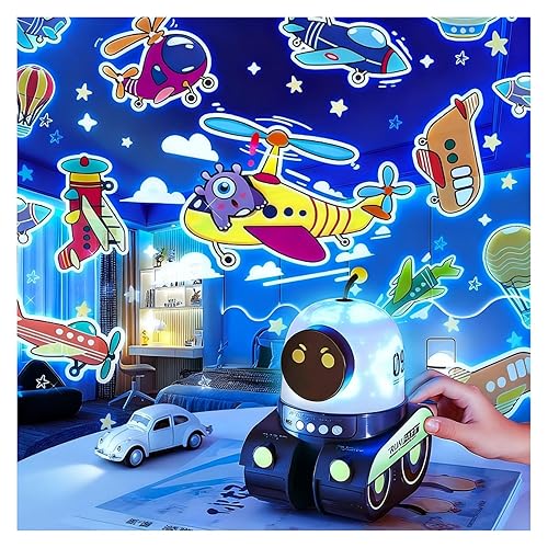 Baby Night Light Projector, Sensory Star Lights with Music, Rechargeable 360° Rotation Galaxy Lights, Birthday Gifts for Autism Kids, Teen Girl Adult Bedroom Ceiling, Specialty Mood Lighting (A)