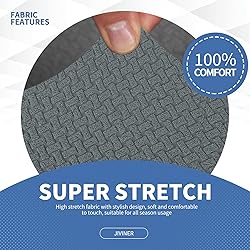 JIVINER Newest 4 Pieces Couch Covers for 3 Cushion
