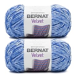 Bernat Velvet Rich Blue Yarn - 2 Pack of