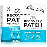 Party Treats Recovery Patches 28 Pack - Wake Up Refreshed &amp; Energized | 100% Natural Ingredients Patch, Individually Wrapped, Skin-Friendly &amp; Waterproof, Enhanced Morning Formula