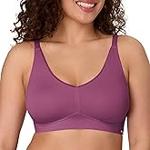 Bali Women's Wireless Bra, Cotton Collection Bras for Women, Moisture Wicking, Full Coverage, Convertible Straps