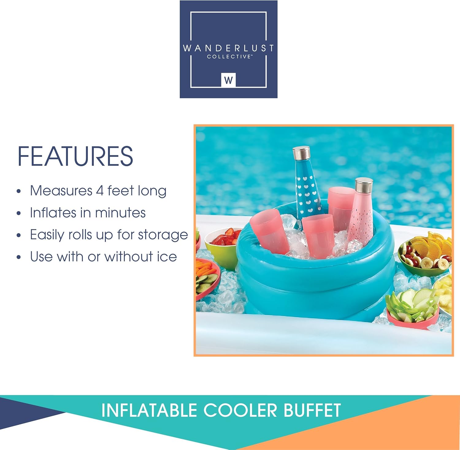 Road Trips Wanderlust Inflatable Cooler Buffet Bar Set Raft Float With Drinks Cooler For Summer Parties And More Camping Outdoor Play Vacation Beach Kitchen Dining Wine Accessories Tamaraoliveirastore Com Br