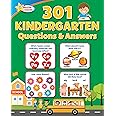 Active Minds - 301 Questions & Answers Kindergarten Activity Workbook - Math, Science, Language Arts and More!