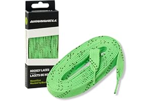 Winnwell Waxed Hockey Skate Laces - Ice Hockey & Roller Blade Skates Laces, Multiple Lace