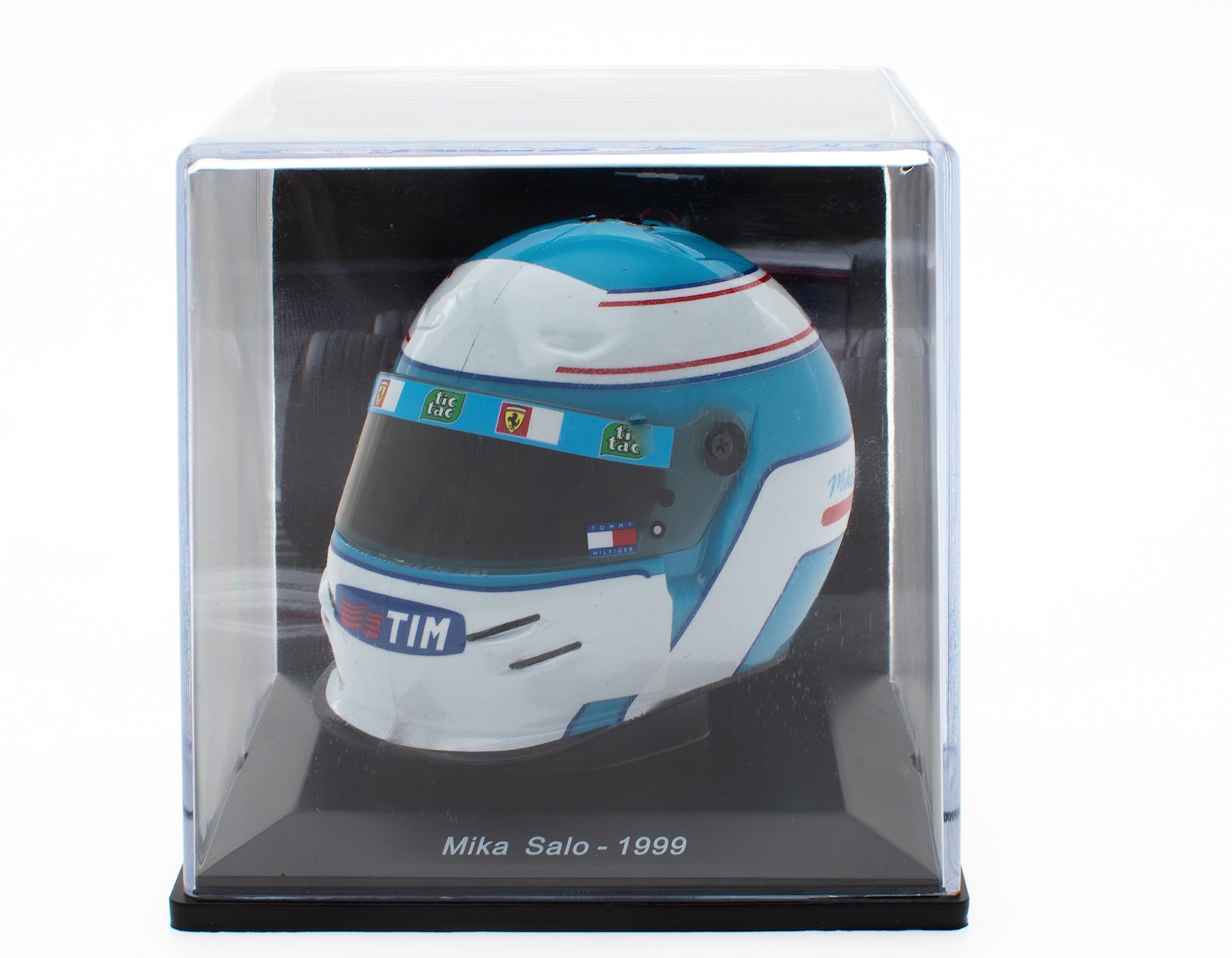 OPO 10 - Formula 1 Helmet Compatible with Ferrari F1: Mika Salo 1999-1/5 Scale - CAS25