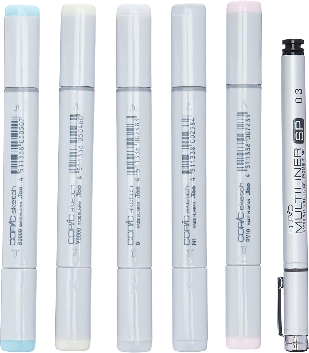 Copic Markers 6-Piece Sketch Set, Blending Basics