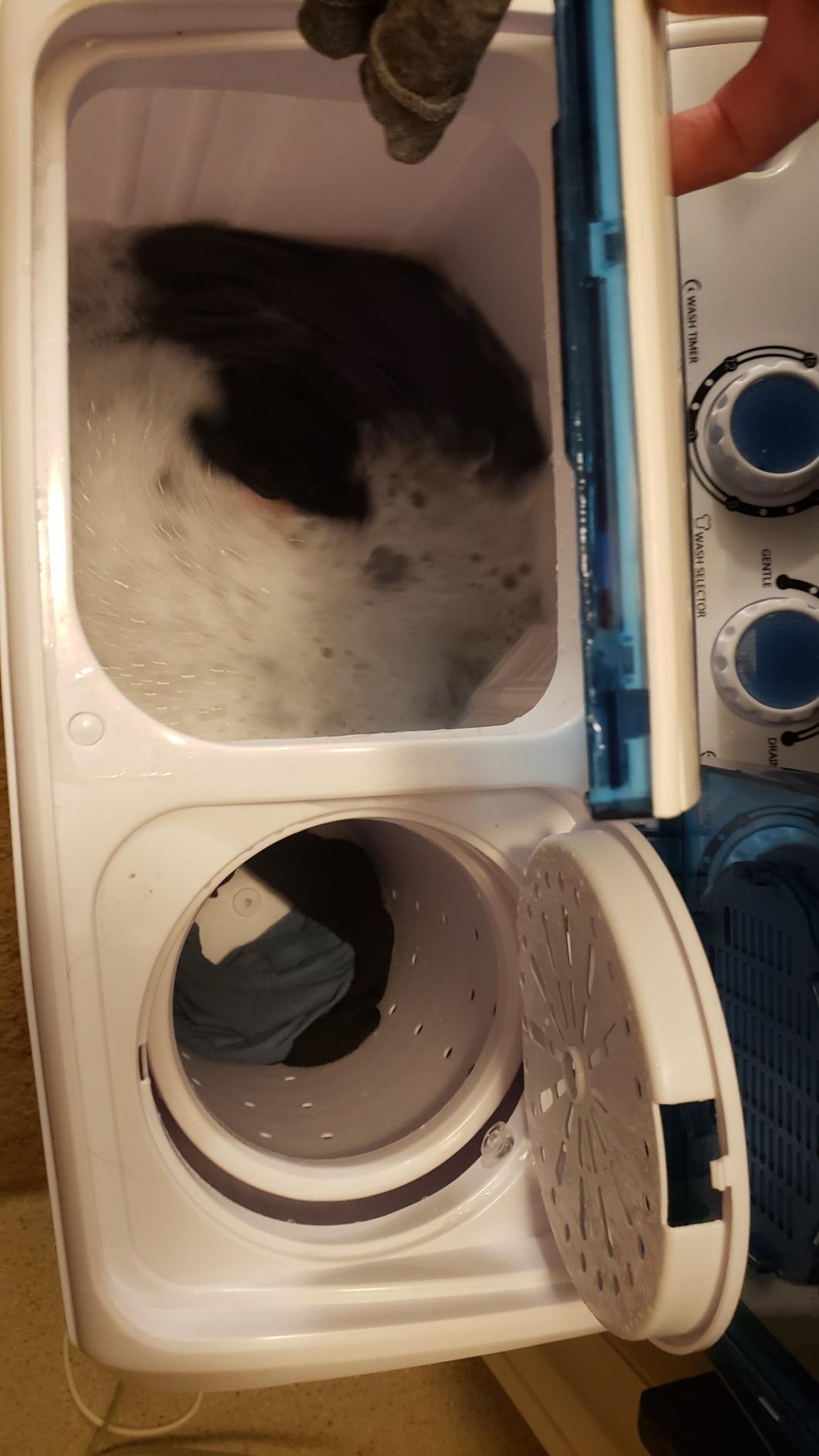 28/mo Finance KUPPET Compact Twin Tub Portable Mini Washing Machine