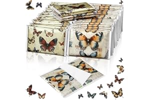 Fourluoo 50 Pack Christmas Butterfly Pocket Tissues Individual Packs Retro Butterfly Pocket Facial Bulk 3 Ply Wallet Travel T