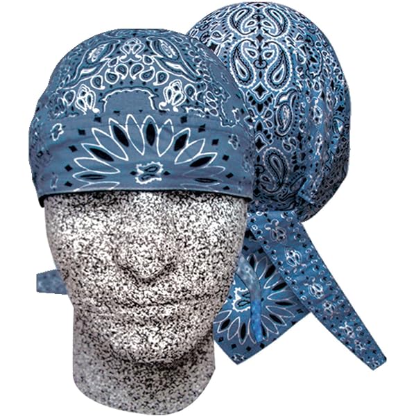 Cappello Nero Cotone Biker Teschio Berretto Moto Bandana - Foto 3