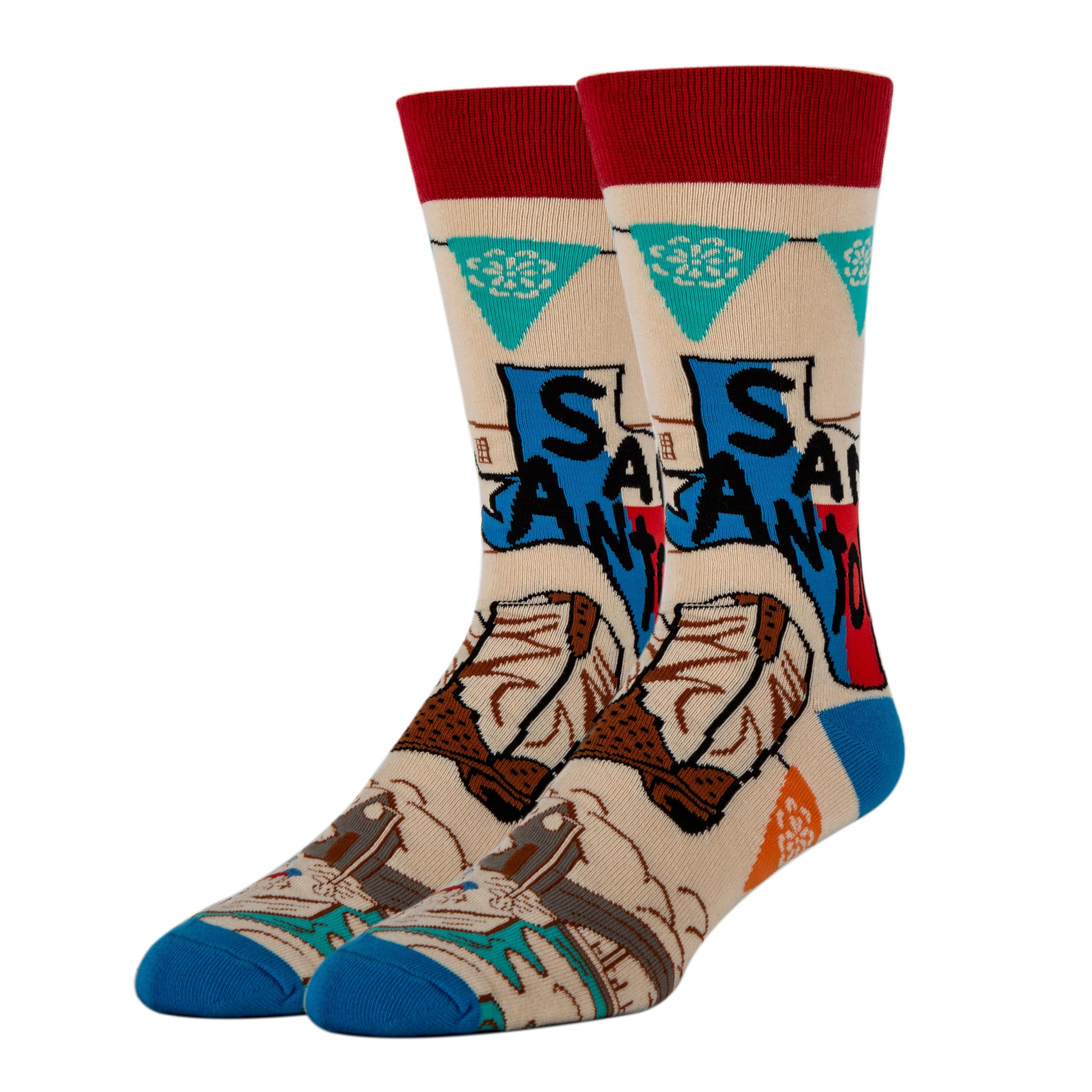 ooohyeah Men’s Funny Novelty Crew Socks, Cool