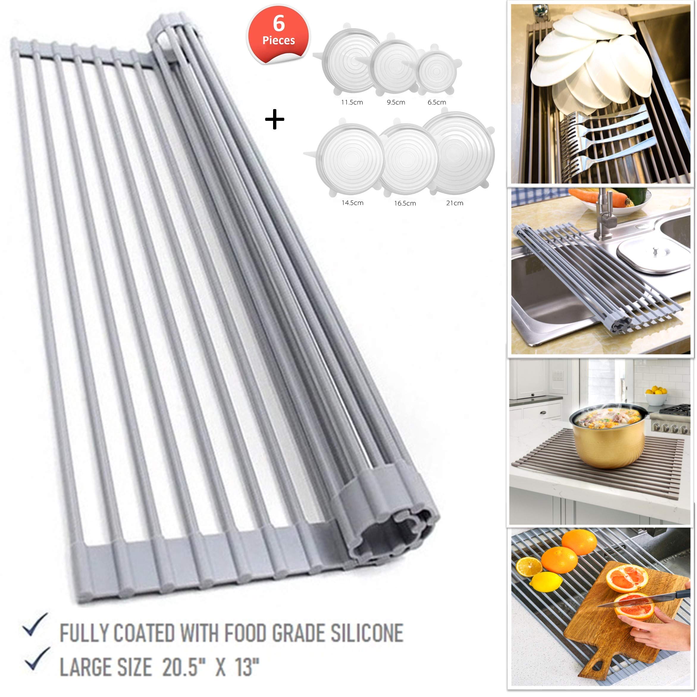 Buy Multipurpose Dish Drainer Rack XXL Large 52 X 33 Over Sink Drainer