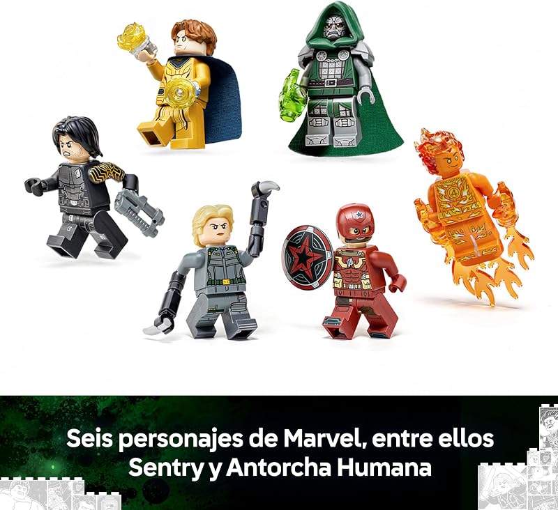 | Marvel Nueva Torre Vengadores de Avengers: Doomsday – Set de Superhéroes de Juguete con 6 Minifiguras inc. Doctor Doom y Bucky Barnes – Regalo para Niños y Fans Adolescentes de 12+ Años – 76352 — foto 5 de 8