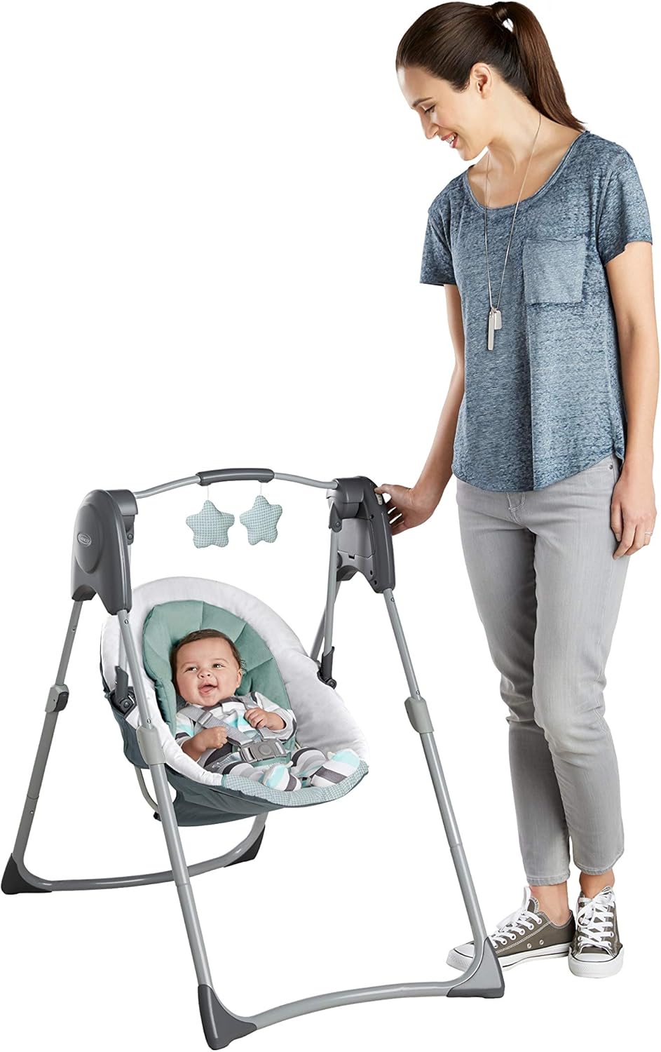 graco slim spaces compact baby swing weight limit