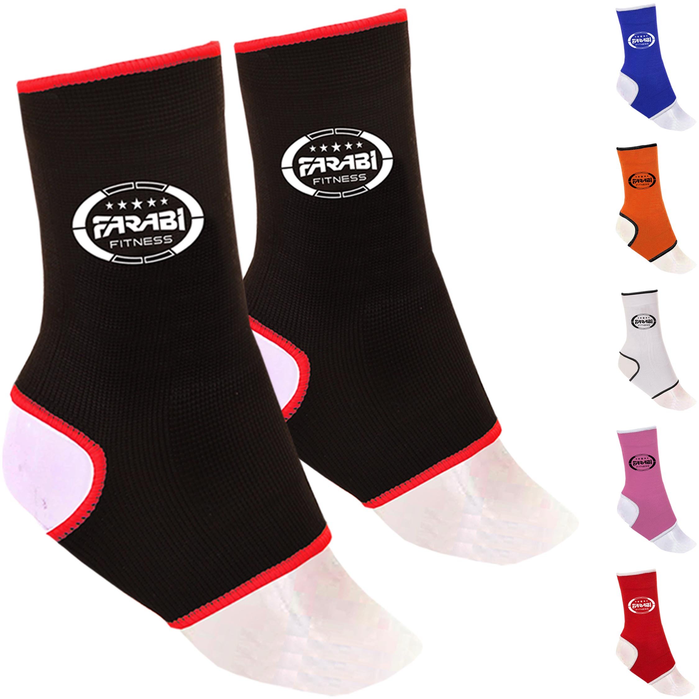 Farabi Sports Ankle Support Breathable Ankle Brace for Ankle, Recovery, Sports, Anti Slip Ankle Compression Support Comes with Pair (Black, L/XL)