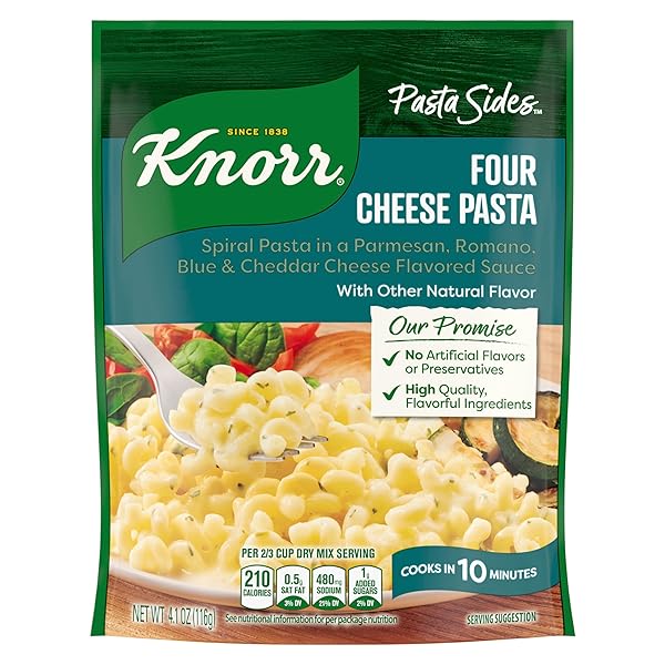 KNORR ITALIAN SIDES, FOUR CHEESE PASTA SIDE DISH,...