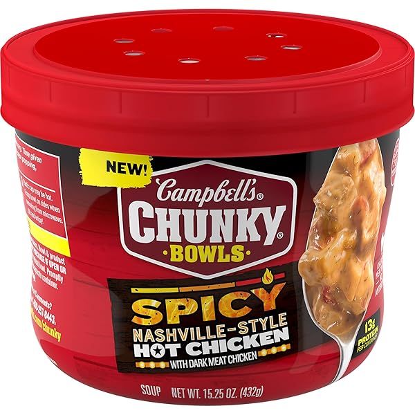 CAMPBELL’S CHUNKY SPICY NASHVILLE-STYLE HOT CHICKEN SOUP, 15.25...