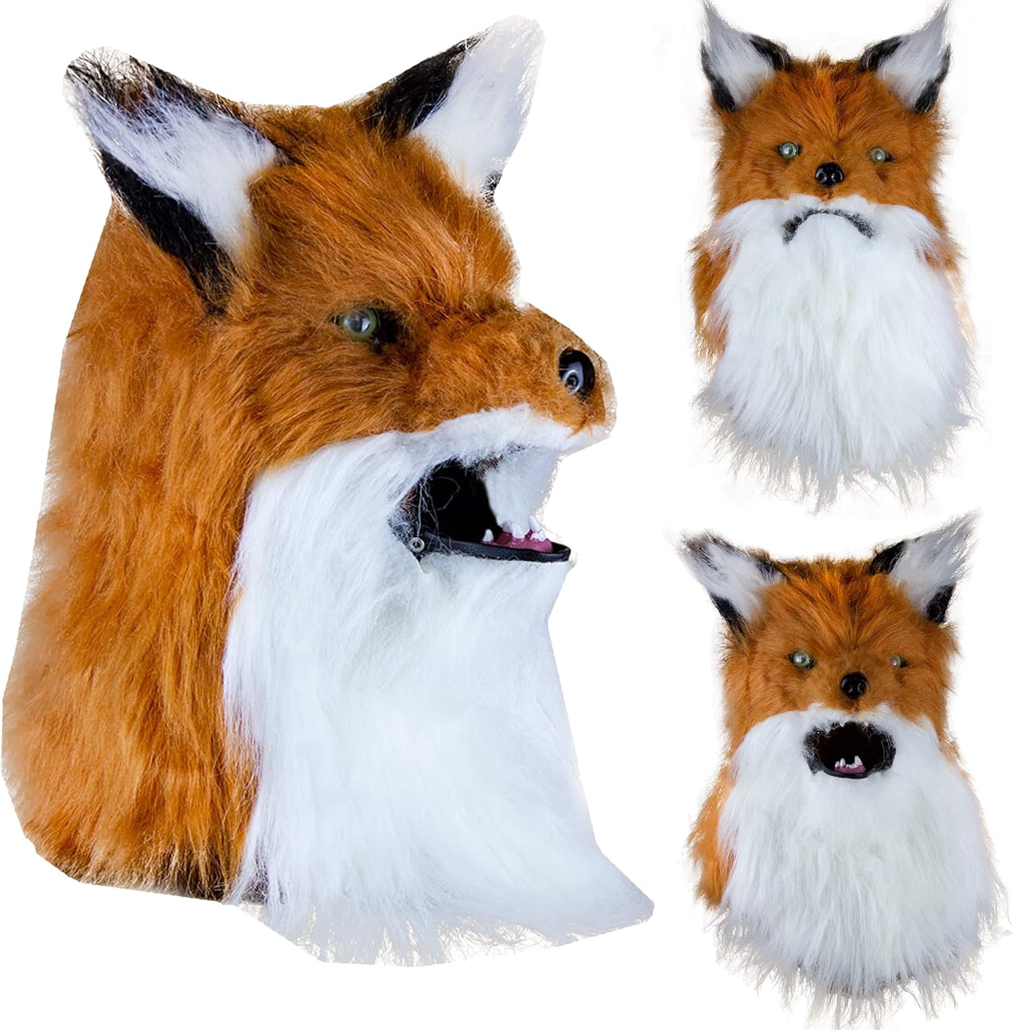 Escapade Deluxe Adult Fox Mask With Moving Mouth Halloween Accessory