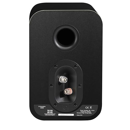 Q Acoustics 3020 Bookshelf Speakers Pair, Graphite Desktop