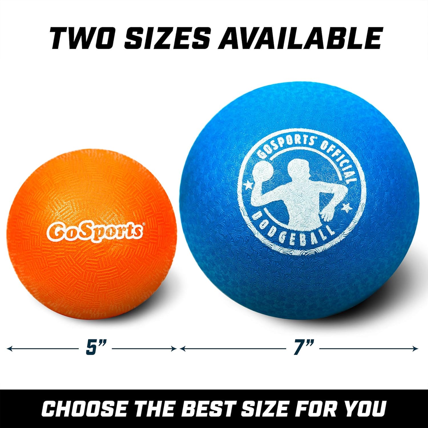 GoSports 7" Inflatable Dodgeball 6 Pack - No Sting Balls - Includes Ball Pump & Mesh Bag : Sports & Outdoors