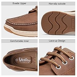 Vostey Men's Loafers & Slip-ons 3-Eye Boat Shoes