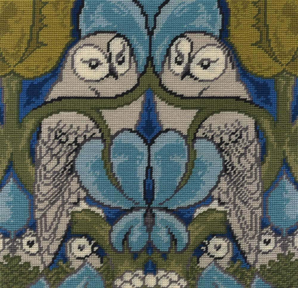 DMC The Owl by Voysey Cushion Front Kit, Various, 35 cm x 35 cm
