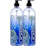 Twin Pack Natural Water-Based Lubricant, 34 oz Each, Total 68oz
