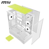 MSI MAG PANO 110R PZ White Mid-Tower Gaming Case supports 400mm GPU view 3