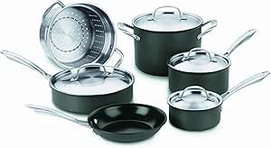Cuisinart GG-10 GreenGourmet Hard-Anodized Nonstick 10-Piece Cookware Set