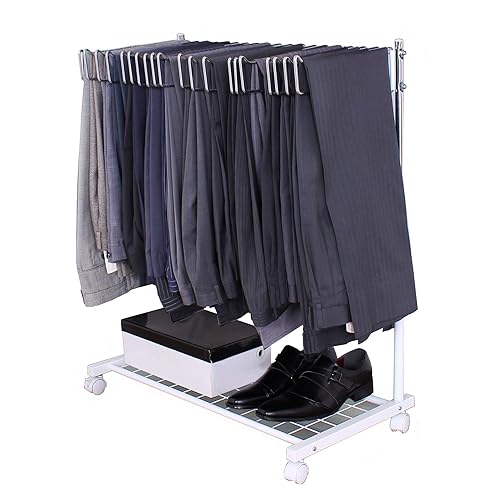 川口工器　棚付きスラックスハンガー